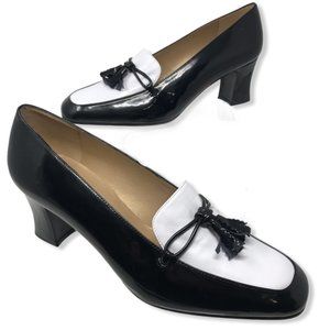 Stuart Weitzman Loafer Shoes Black Tassel Pump 8.5